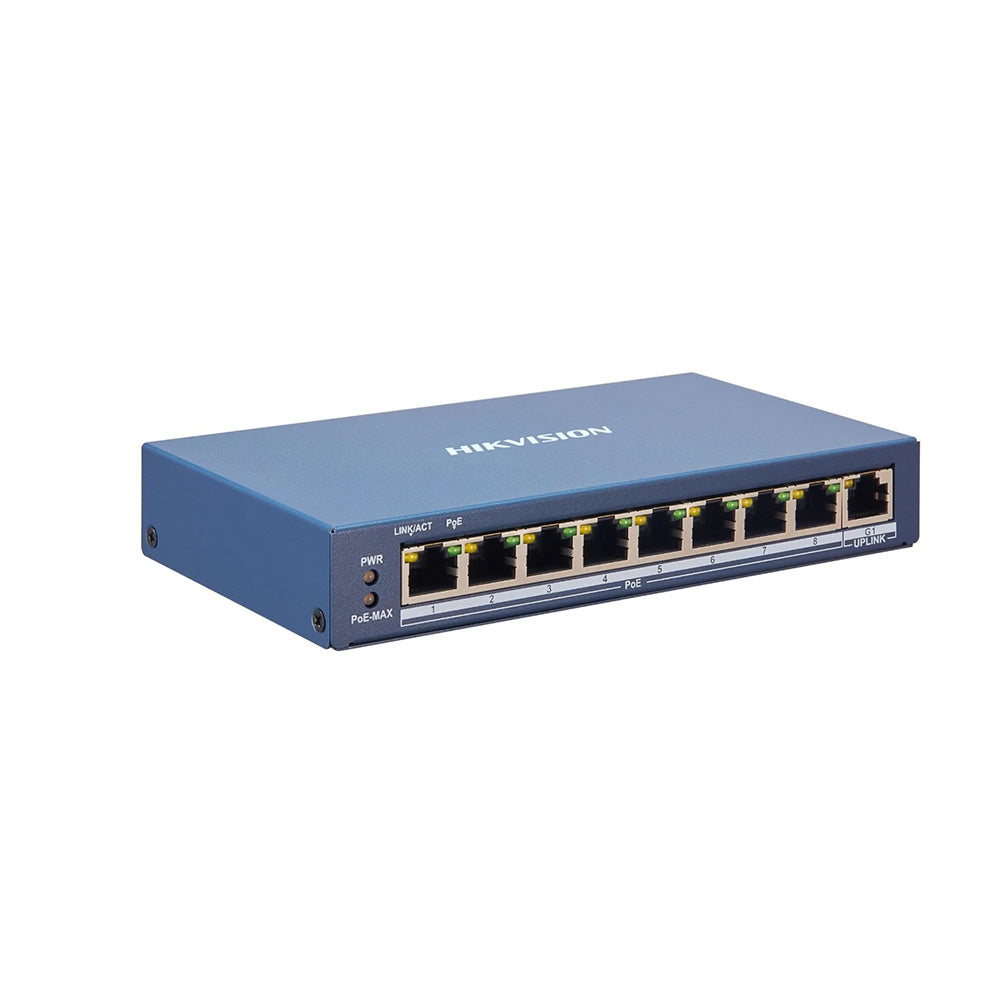 Hikvision DS-3E1309P-EI Smart Managed 8-Port 100 Mbps PoE Switch for IP camera and CCTV networks