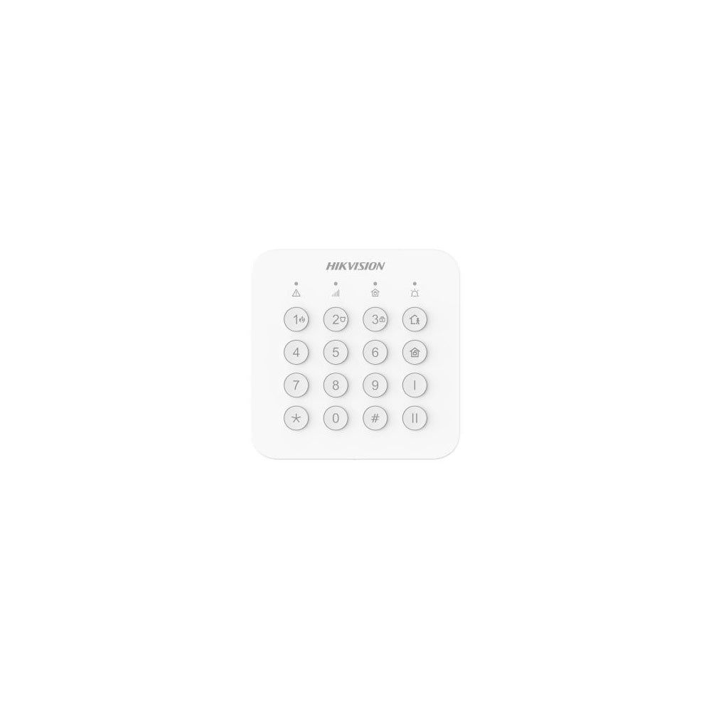 Hikvision AX Home DS-PK201B-WA wireless LED keypad with backlit buttons for AX Home smart alarm system control