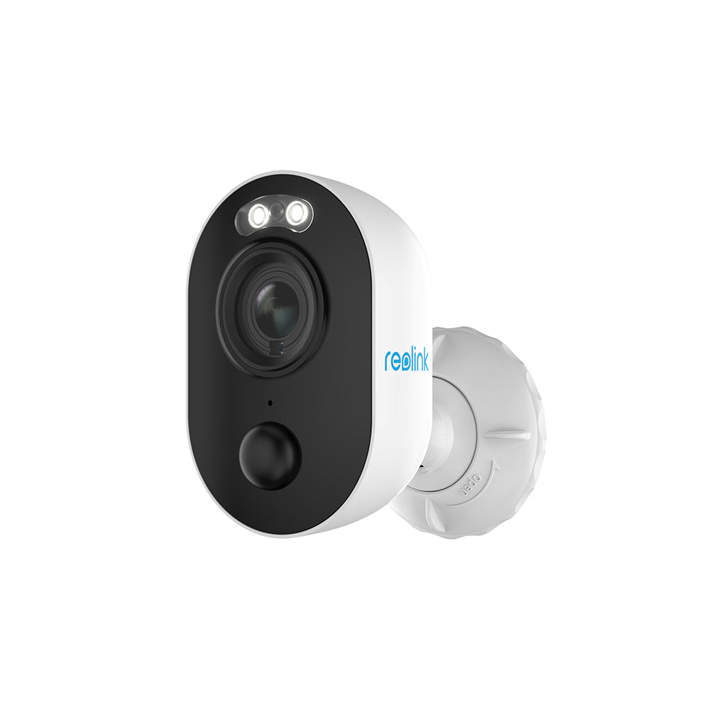 Reolink Lumus 4MP outdoor WiFi security camera with motion spotlight, 2K video, color night vision, two-way audio, and weatherproof design