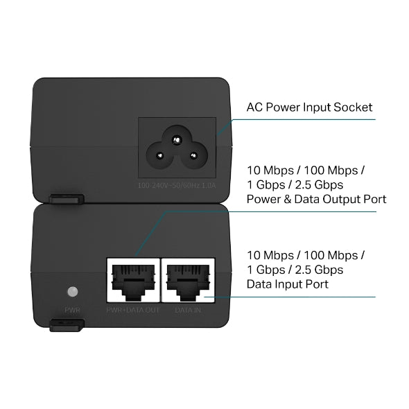 TP-Link Omada POE260S 2.5G PoE+ Injector