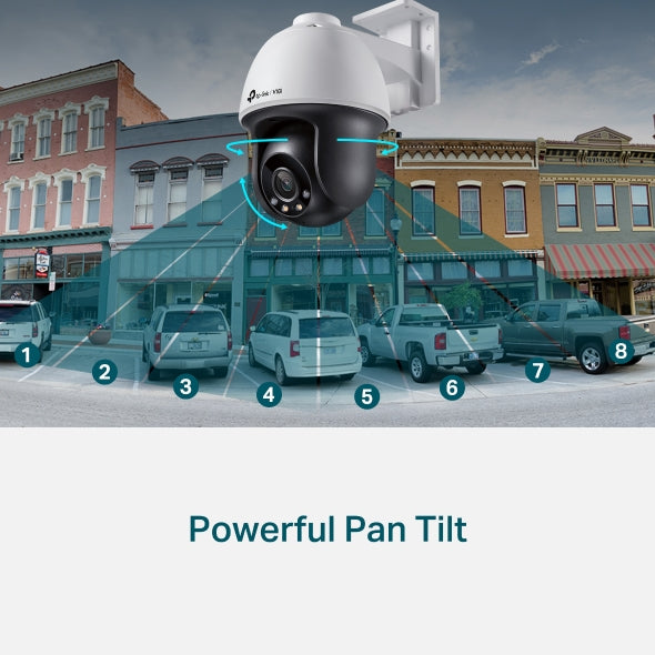 TP-Link VIGI C540(4mm) 4MP Full-Color Pan & Tilt PoE Camera