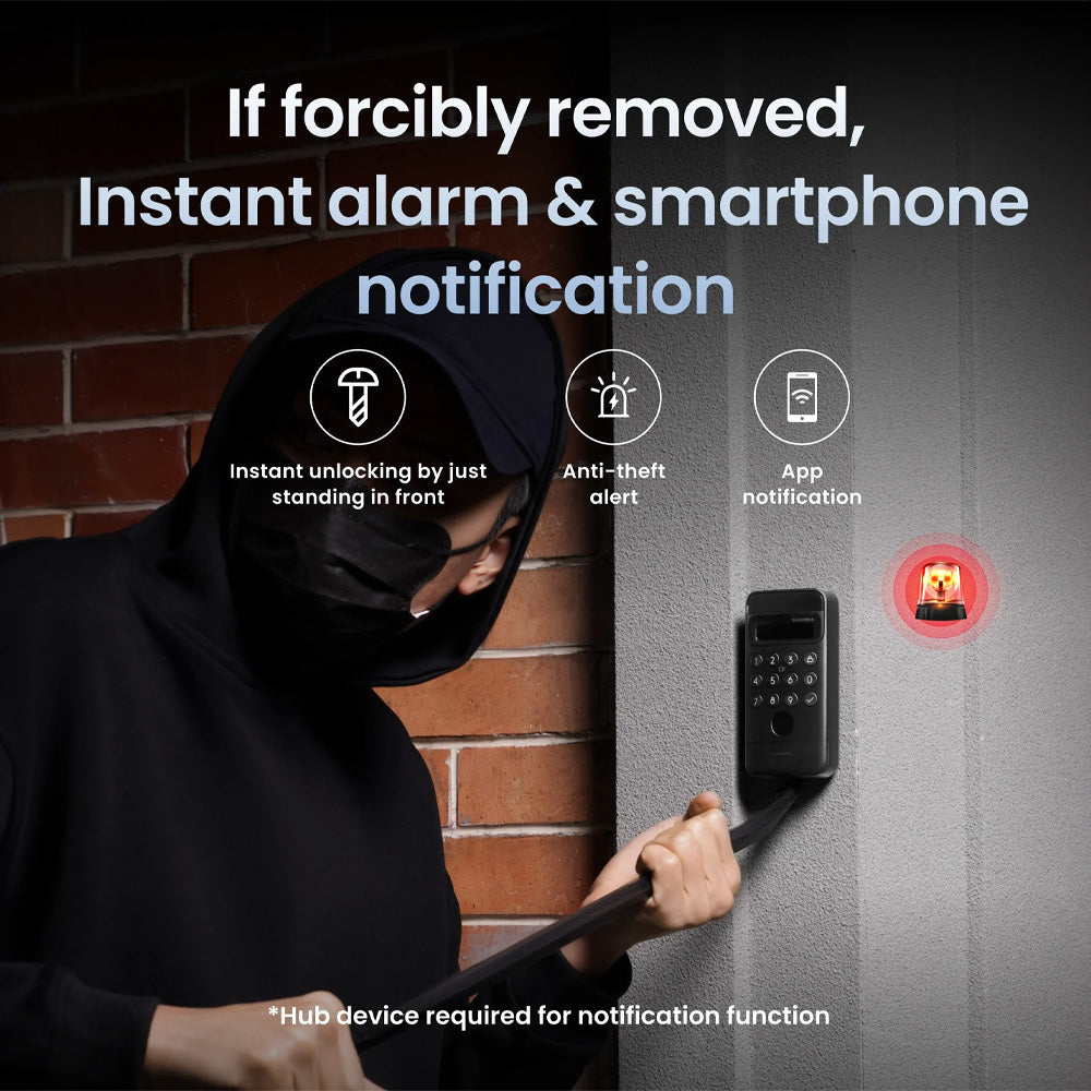 SwitchBot Lock Ultra with Keypad Vision Bundle| Fingerprint Smart Lock with Auto-Lock, Quiet Mode, 17 Unlock Methods & Matter Support