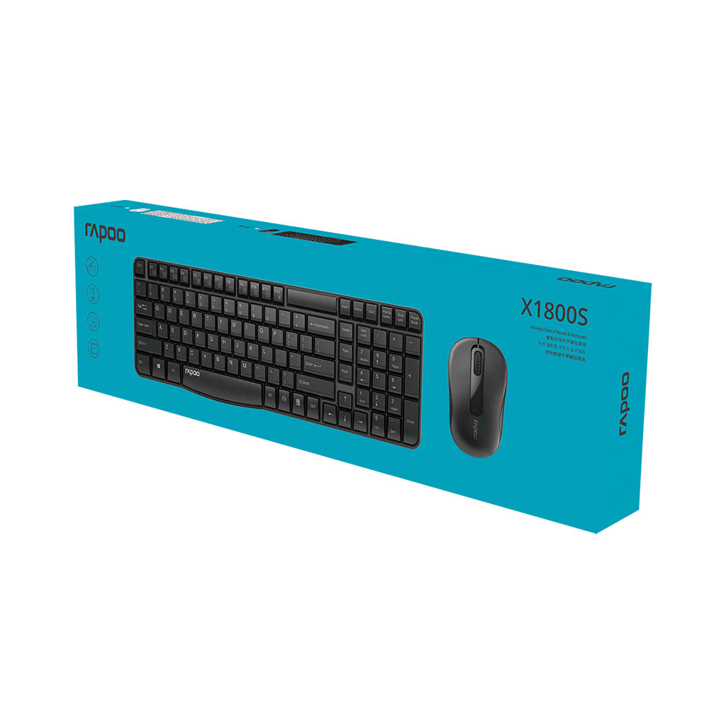 Rapoo X1800S Wireless Keyboard and Mouse Combo