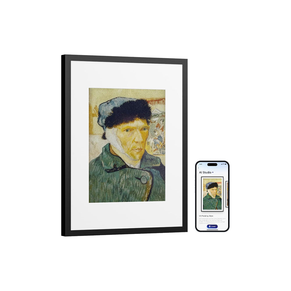 SwitchBot 7.3" E-Ink Digital Art Frame with AI – Wireless Smart Display for Art & Photos