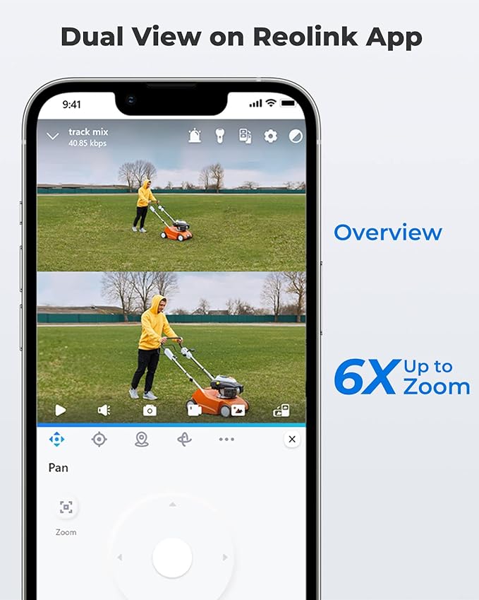 Reolink TrackMix W760 8MP WiFi Dual-Lens 6X PTZ Camera with Auto-Zoom Tracking