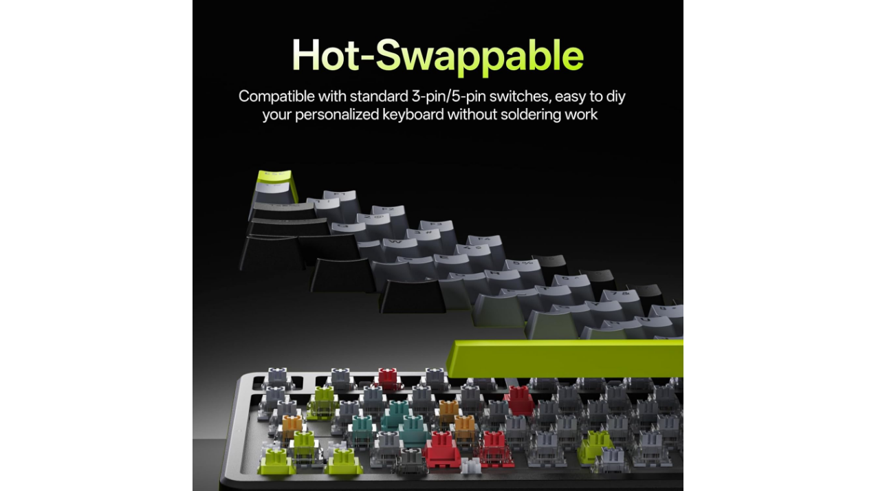 Rapoo V700DIY-98 Multi-Mode Wireless Mechanical Gaming Keyboard