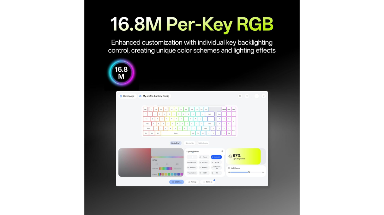 Rapoo V700DIY-98 Multi-Mode Wireless Mechanical Gaming Keyboard