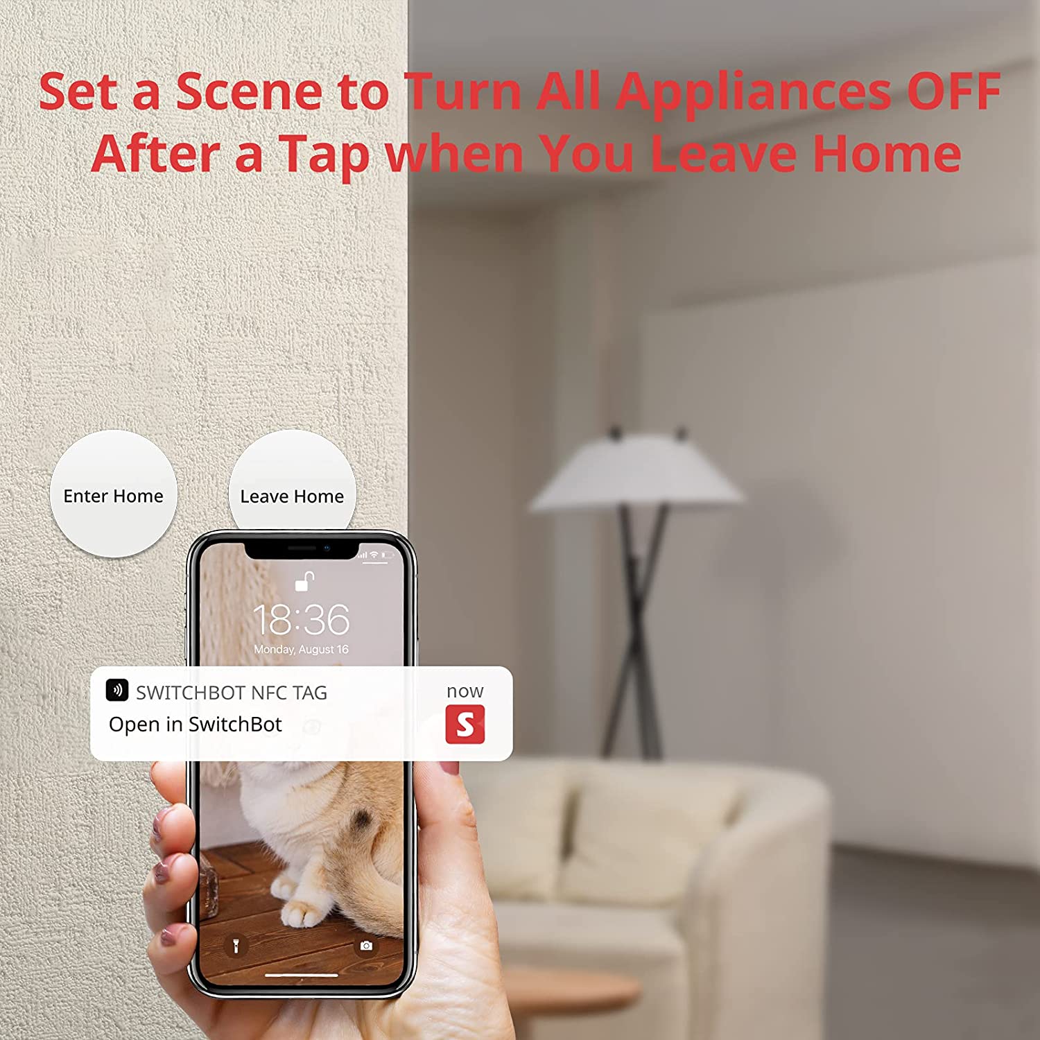 SwitchBot Tag | 3PCS NFC Tag Stickers, NTAG216 30mm, Works Great with SwitchBot Devices, Compatible with iOS & Android and All Other NFC Enabled Devices