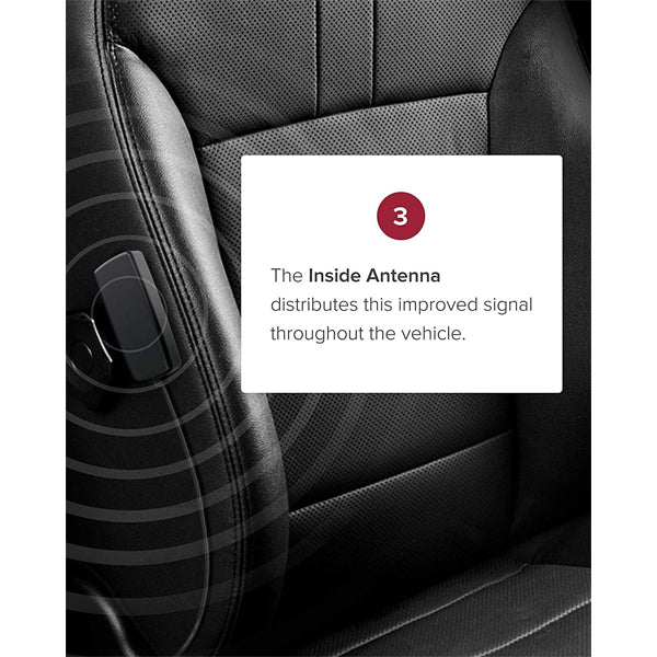 weBoost Drive Reach (650154) Cell Phone Signal Booster for Your Car, Truck, Van, or SUV -Bell, Rogers, Telus and many more - Enhance Your Cell Phone Signal