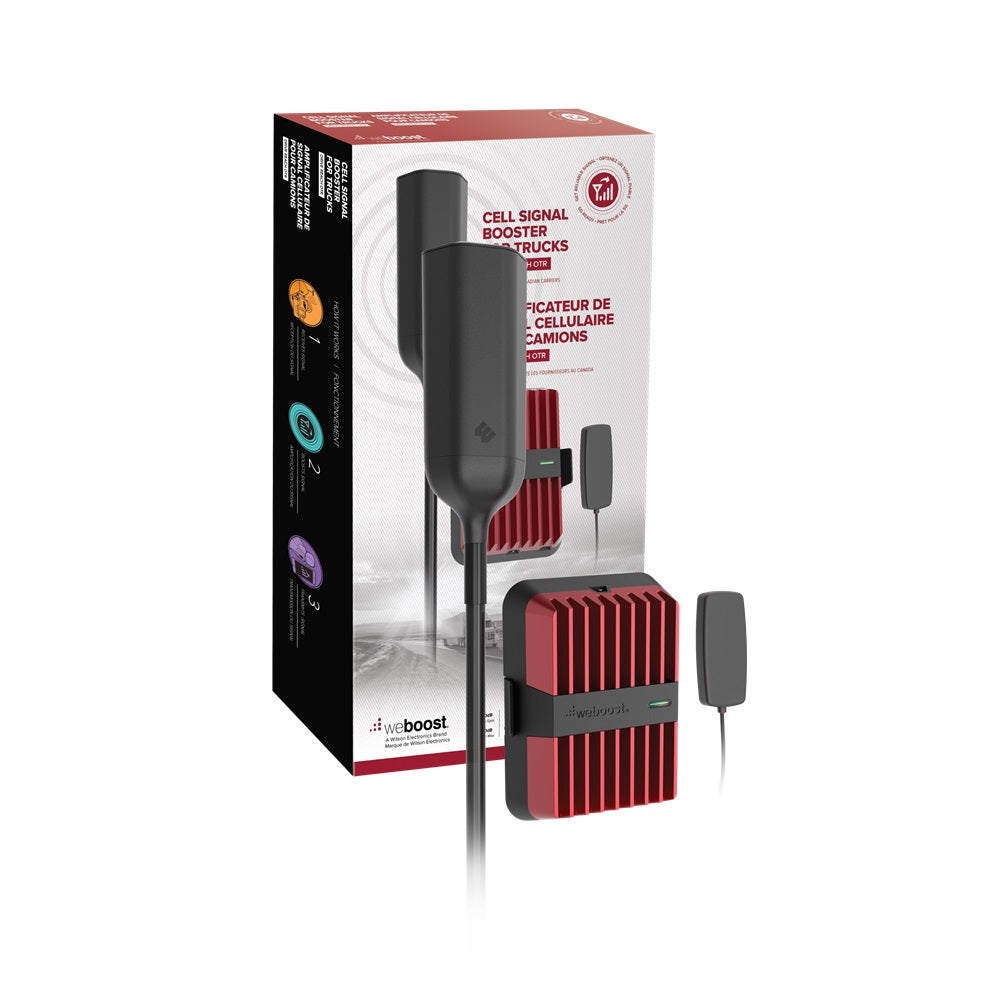 weBoost Drive Reach OTR (652154) Cell Phone Signal Booster Kit, Made in The US, All Canadian Carriers - Bell, Rogers, Telus & More | ISED Approved