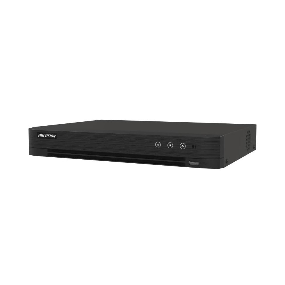 Hikvision iDS-7204HUHI-M1/S 4-channel 5MP AcuSense DVR with hybrid HD and IP camera support, no hard drive included