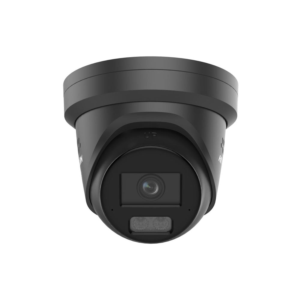 Hikvision DS-2CD2347G3-LIS2UY/SL 4MP Smart Hybrid Light ColorVu 3.0 Black Turret PoE Camera with 2.8mm lens