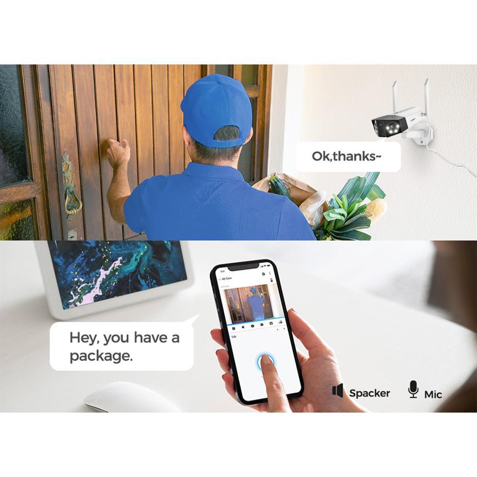 Reolink Duo 2 WiFi 4K 8MP Dual-Lens Camera with Ultra Wide View