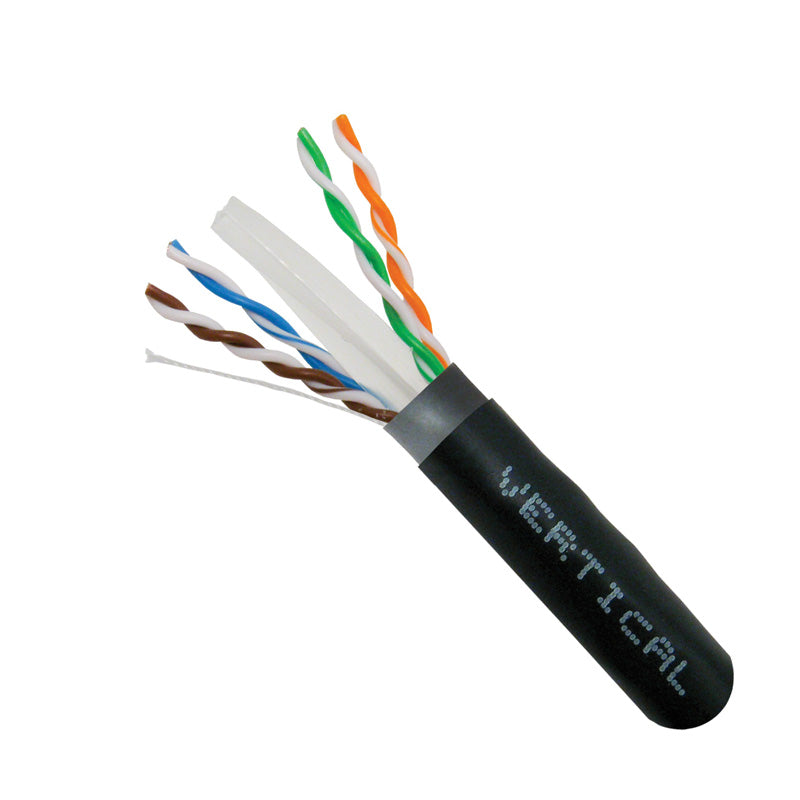 CAT6 600 Mhz CMXT, DIRECT BURIAL CABLE SHIELDED WATERPROOF TAPE UV RESISTANT 1000', WOODEN SPOOL
