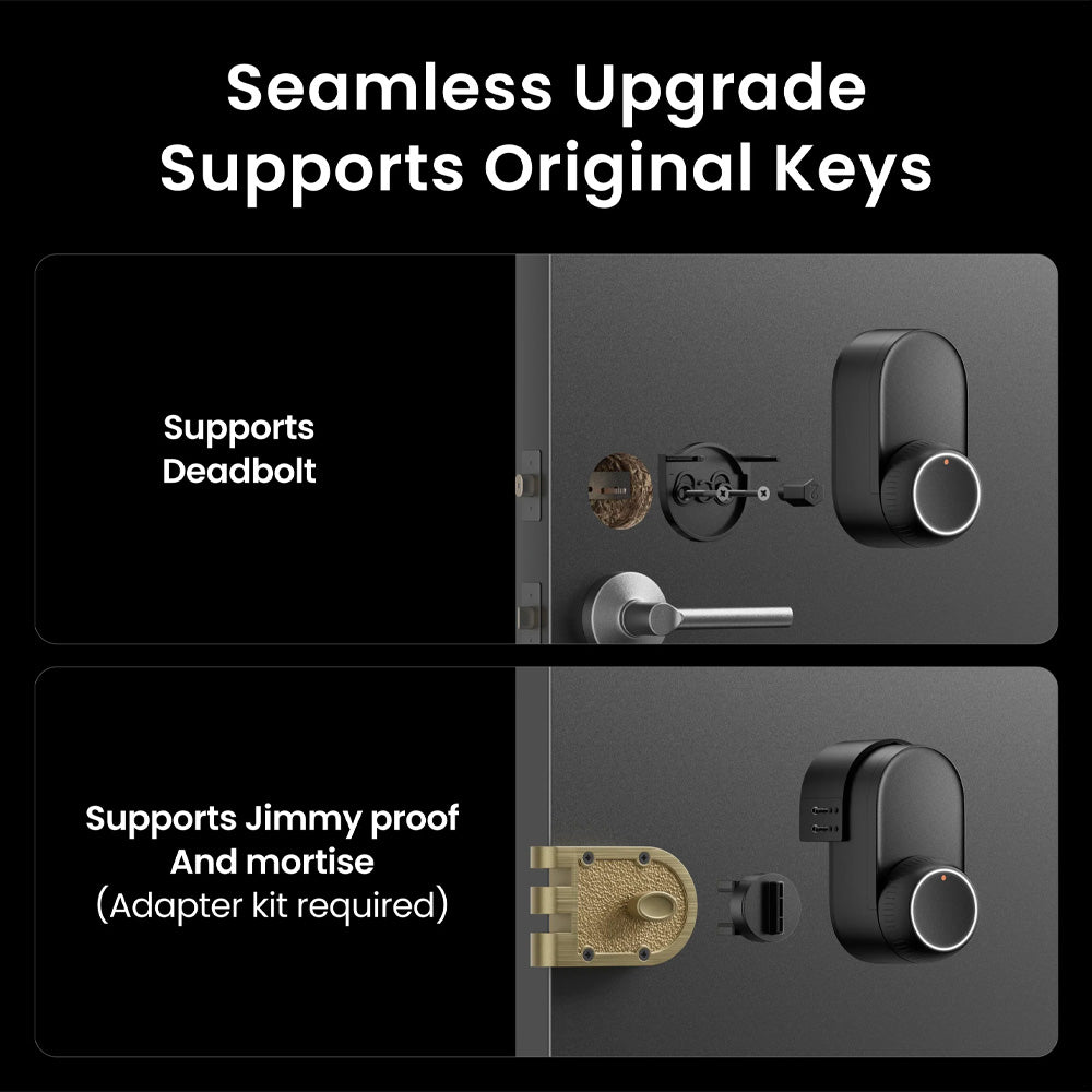 SwitchBot Smart Lock Ultra | Keyless Entry Door Lock with Auto-Lock, Quiet Mode & 17 Unlock Methods
