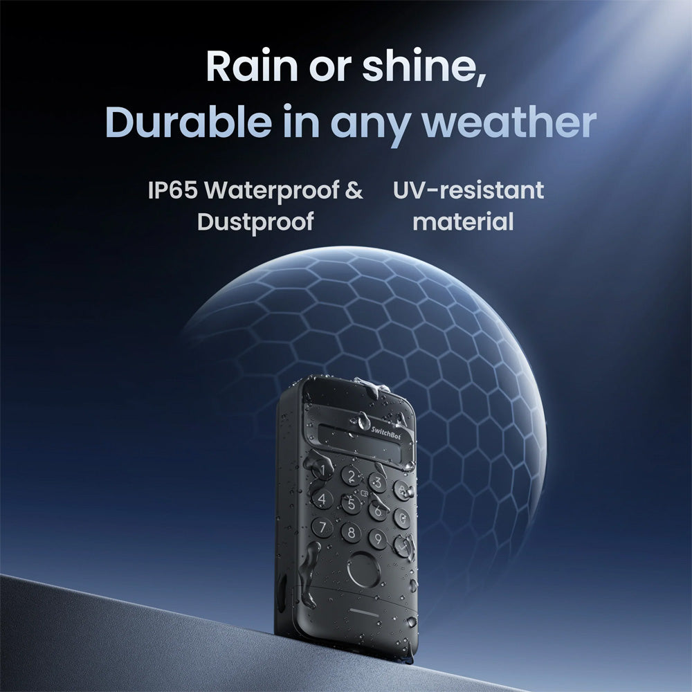 SwitchBot Lock Ultra with Keypad Vision Bundle| Fingerprint Smart Lock with Auto-Lock, Quiet Mode, 17 Unlock Methods & Matter Support