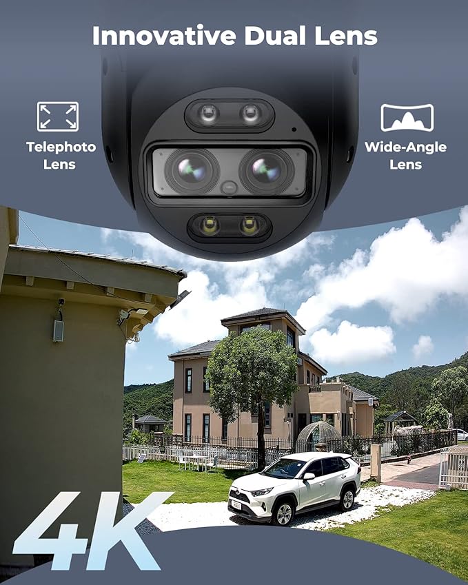 Reolink TrackMix W760 8MP WiFi Dual-Lens 6X PTZ Camera with Auto-Zoom Tracking