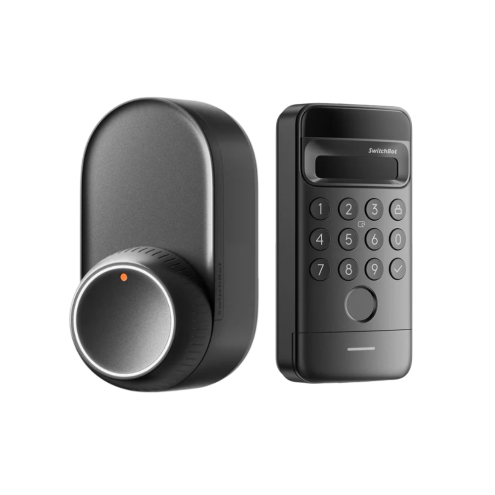 SwitchBot Lock Ultra with Keypad Vision Bundle| Fingerprint Smart Lock with Auto-Lock, Quiet Mode, 17 Unlock Methods & Matter Support
