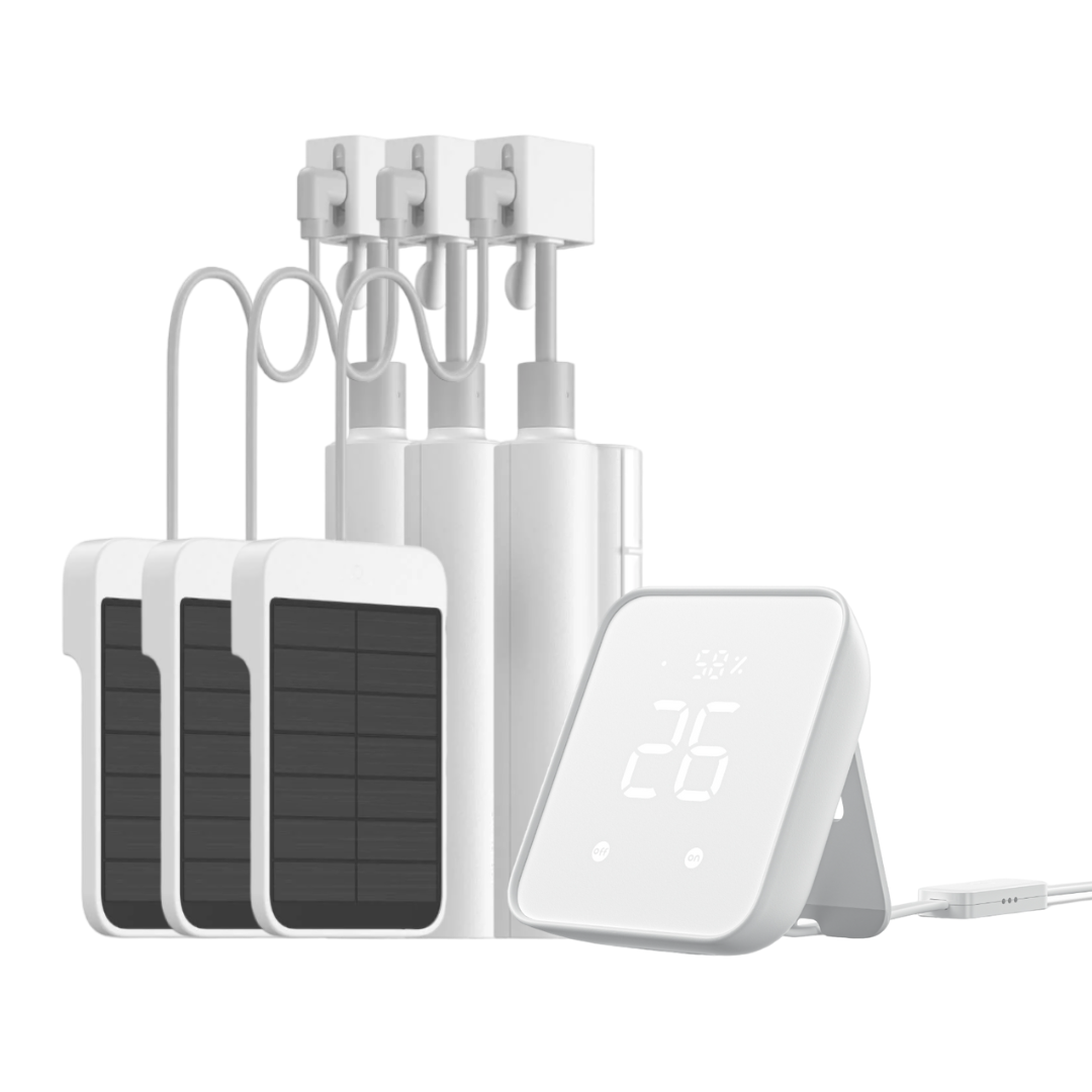 SwitchBot Blind Tilt with Hub 2 Bundle | Smart Electric Blinds with Bluetooth Remote Control, Solar Powered, Light Sensing Control