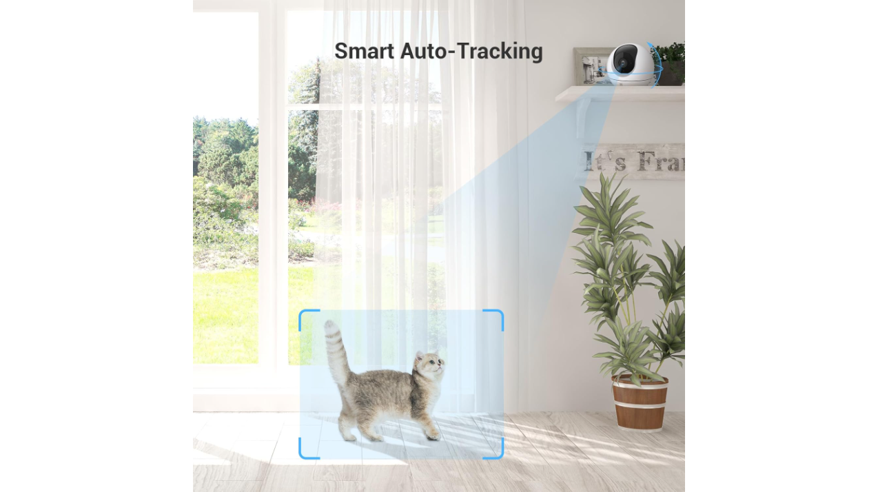 EZVIZ C6c 2K 3MP Indoor WiFi Camera | Two-Way Audio, Pan & Tilt, Auto-Tracking, Smart AI Person Notifications, Night Vision