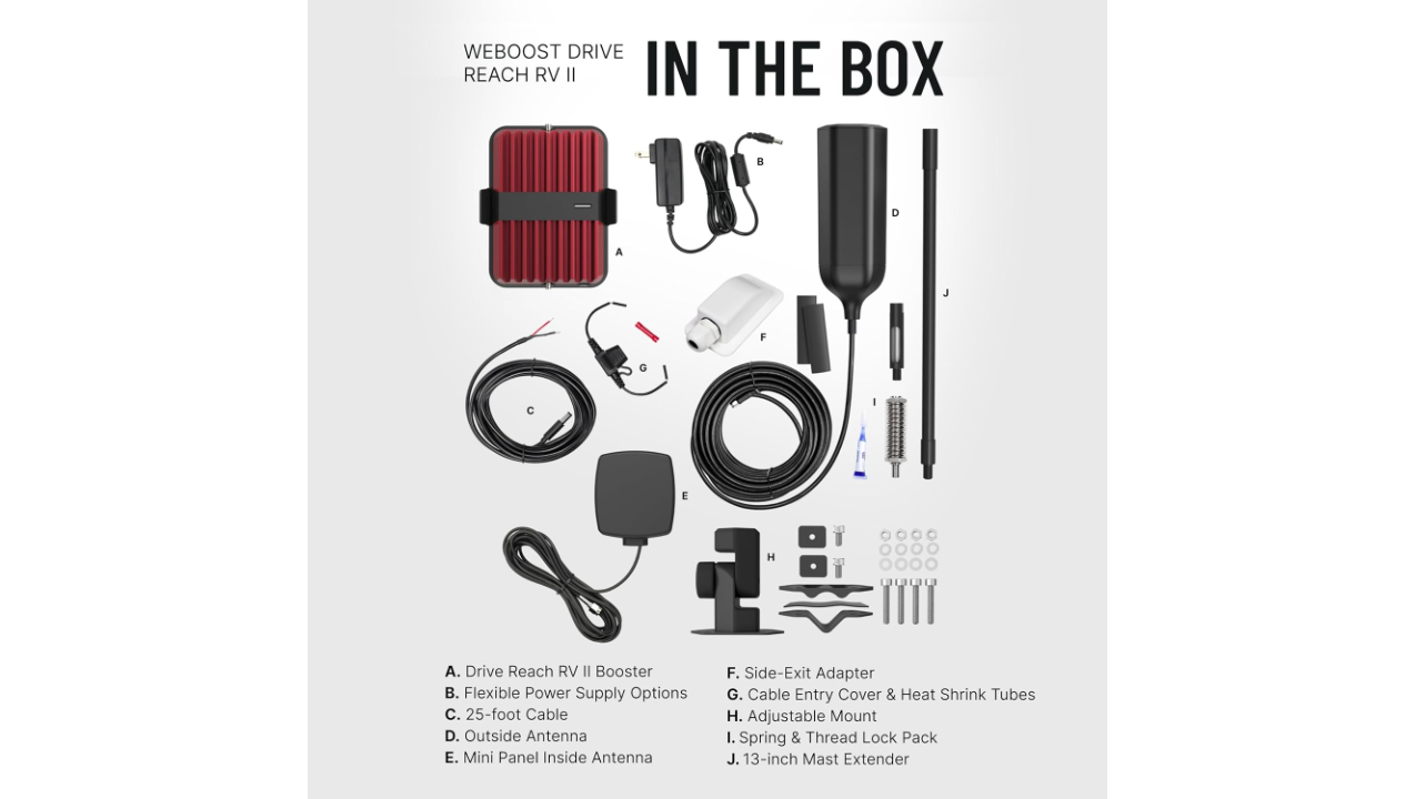 weBoost Drive Reach RV II Cell Phone Booster - 654061