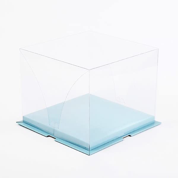 Clear Cake Box Perfect for Birthdays, Weddings, Anniversaries, Etc. - 8" 26x26x17