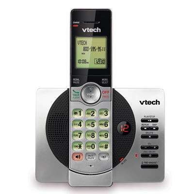 VTech DECT 6.0 Cordless Phone with Answering System and Caller ID (CS6929) - Silver
