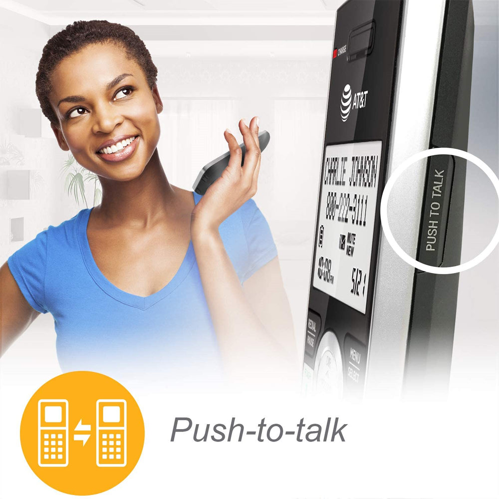 AT&T Accessory Handset with Caller ID/Call Waiting for TL86103, Silver/Black