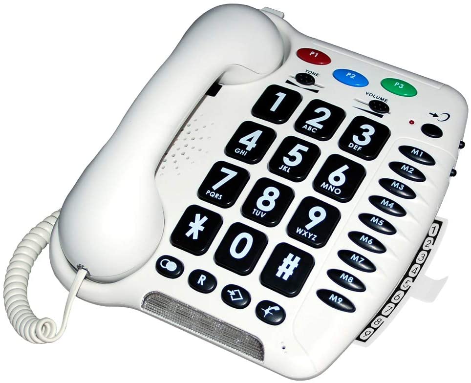 Geemarc (CL100) Amplified Big Button Home Phone - Adjustable Volume Desk Telephone