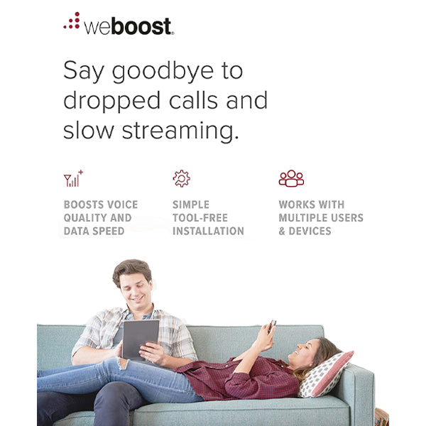 weBoost Home Complete (650145) Cell Phone Signal Booster Kit for Home & Small Business | Works on Every Network & All Candian Carriers at Once | 5G Compatible | Designed & Assembled in The USA