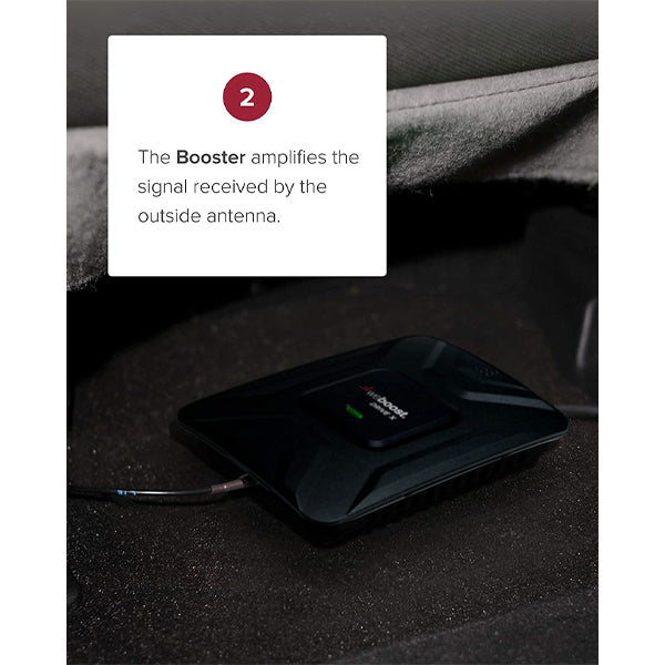 weBoost Drive X (655021) Vehicle Cell Phone Signal Booster | Car, Truck, Van, or SUV | U.S. Company | All Canadian Carriers - Bell, Rogers, Telus & More | ISED Approved