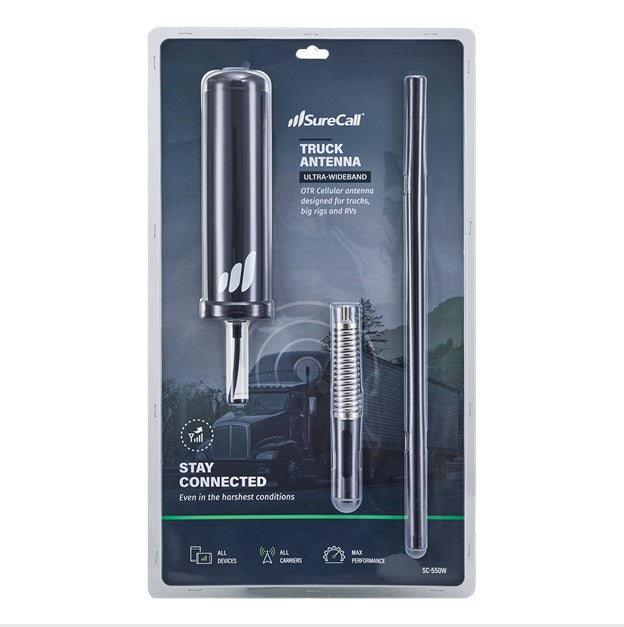 SureCall High-Performance OTR Vehicle Antenna for Trucks, Semis, Work Vans and Fleets