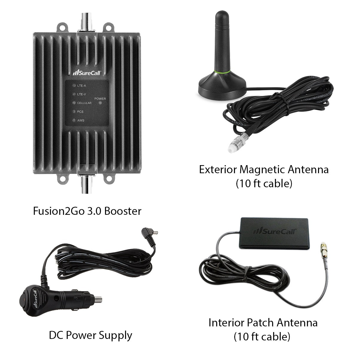 SureCall Fusion2Go 3.0  Vehicle Cell Signal Booster Kit, Boosts 3G/4G LTE for All Canadian Carriers | ISED Approved